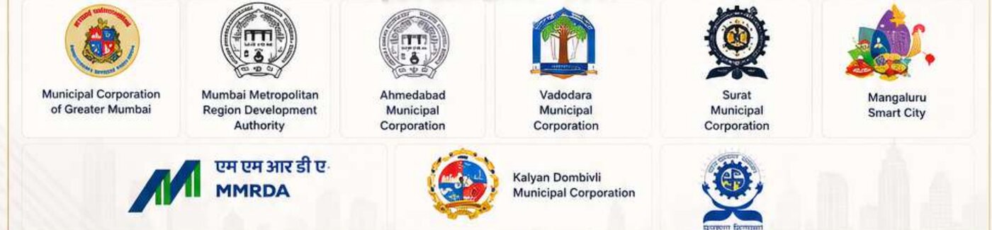 Government sector clients including Municipal Corporation of Greater Mumbai, MMRDA, Ahmedabad Municipal Corporation and more